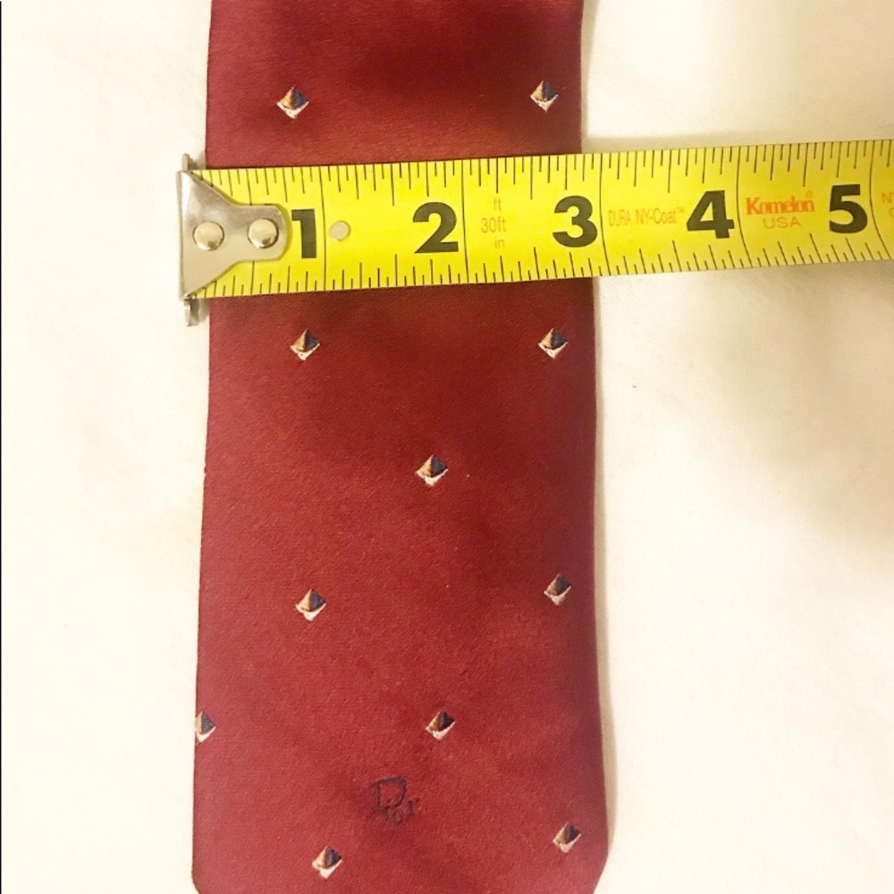 Christian Dior vintage men’s tie in maroon - Picture 5 of 5